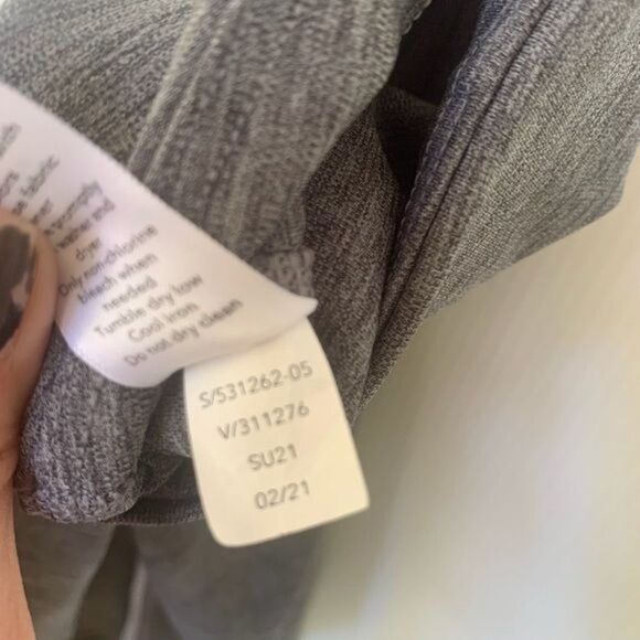 Athleta Size S Gray Heathered Ultimate Stash Pocket 7/8 Leggings Workout Yoga - Picture 7 of 7